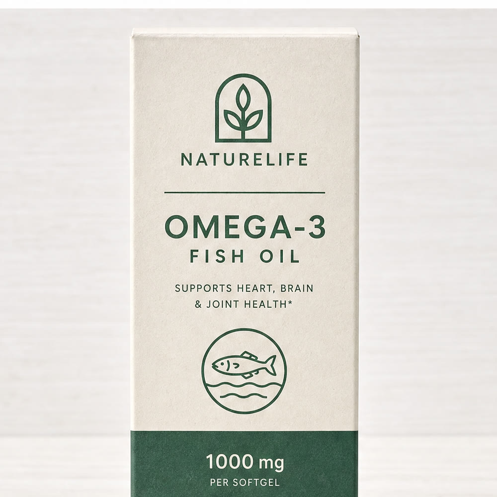 Printed folding carton for a supplement, front panel